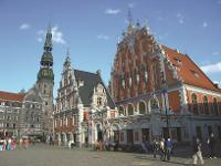 Baltikum, Lettland, Riga, Schwarzhäupterhaus, Rathausplatz