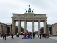 Deutschland, Berlin, Bundeshauptstadt, Brandenburger Tor, Triumphtor, Pariser Platz, Wahrzeichen, Quadriga