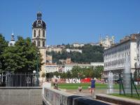 Frankreich, Rhône-Aples, Lyon, Altstadt, Rhône, Gebäude, Pflanzen, Platz, Kirche