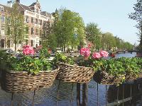 Niederlande, Holland, Nordholland, Amsterdam, Hauptstadt, Grachten, Wasserkanal, Wassergraben, Kanal, Grachtenhäuser, Brücken, Boote