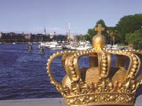 Schweden, Stockholm, Sommer, Gamla Stan, Krone