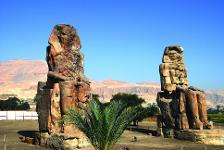 Ägypten, Theben-West, Memnon, Memnonkolosse, Kolossalstatuen, Niltal