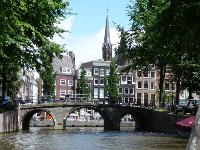 Niederlande, Holland, Nordholland, Amsterdam, Hauptstadt, Grachten, Wasserkanal, Wassergraben, Kanal, Grachtenhäuser, Brücken