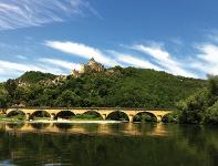 Frankreich, Perigord, Dordogne, Fluss, Dore, Dogne, Dordogne-Tal, Biosphärenreservat, UNESCO, Brücke, Burg