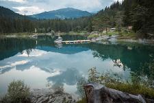 Schweiz, Graubünden, Flims, Laax, Landschaft, Natur, Berge, See, Wasser, Caumasee