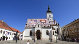 Kroatien, Nordkroatien, Zagreb, Agram, Hauptstadt, St. Markus Kirche, Pfarrkirche